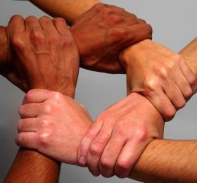 Nonprofit: Diverse Hands United to Form a Circle