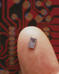 Computer Chip on Finger Links to UWEC Computer Science Department
